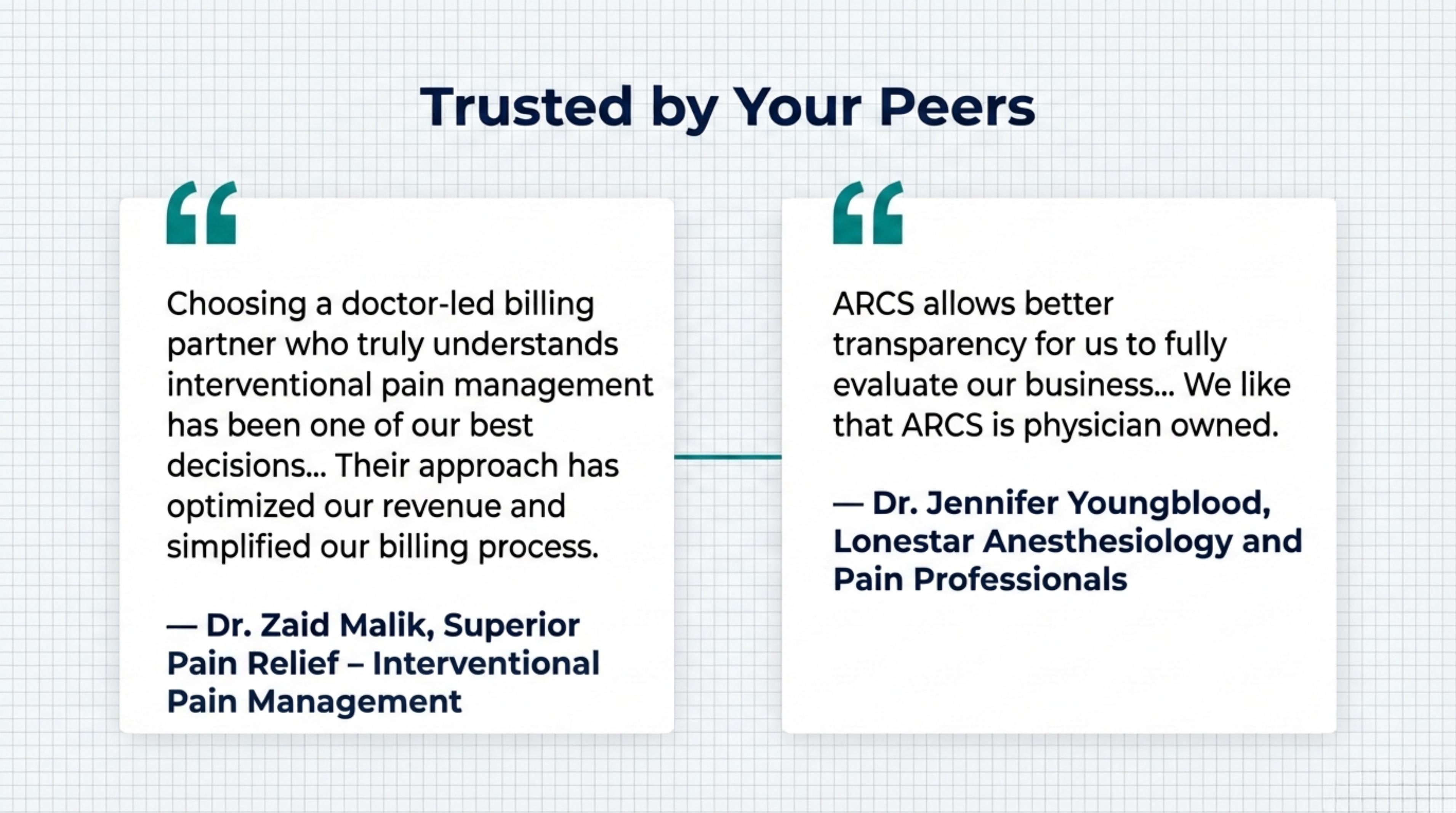 Trusted by Your Peers